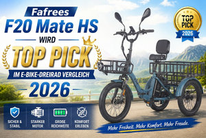 Fafrees F20 Mate HS wird Top Pick im E-Bike-Dreirad Vergleich 2026