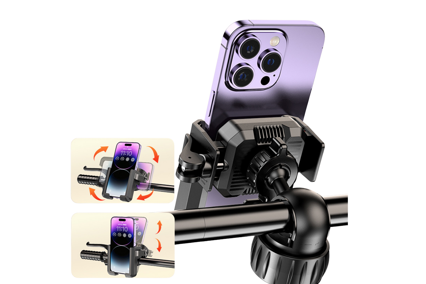Drehbare Telefonhalterung für Fahrrad