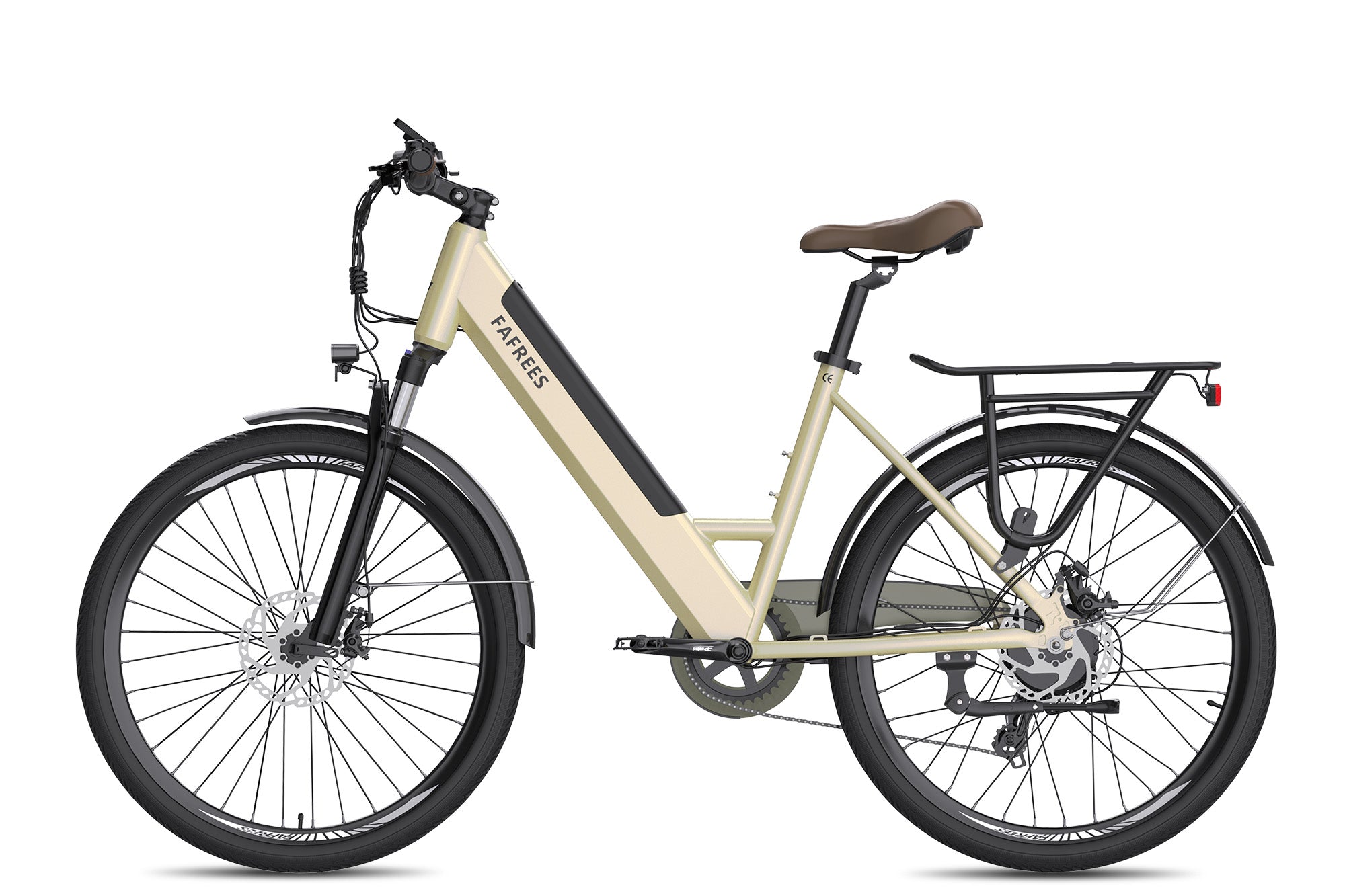 E-bike Damen 26 Zoll Mit Rücktrittbremse Fafrees F26 Pro City E-bike, Step-Thru Ebike, 26 Zoll Elektrofahrrad