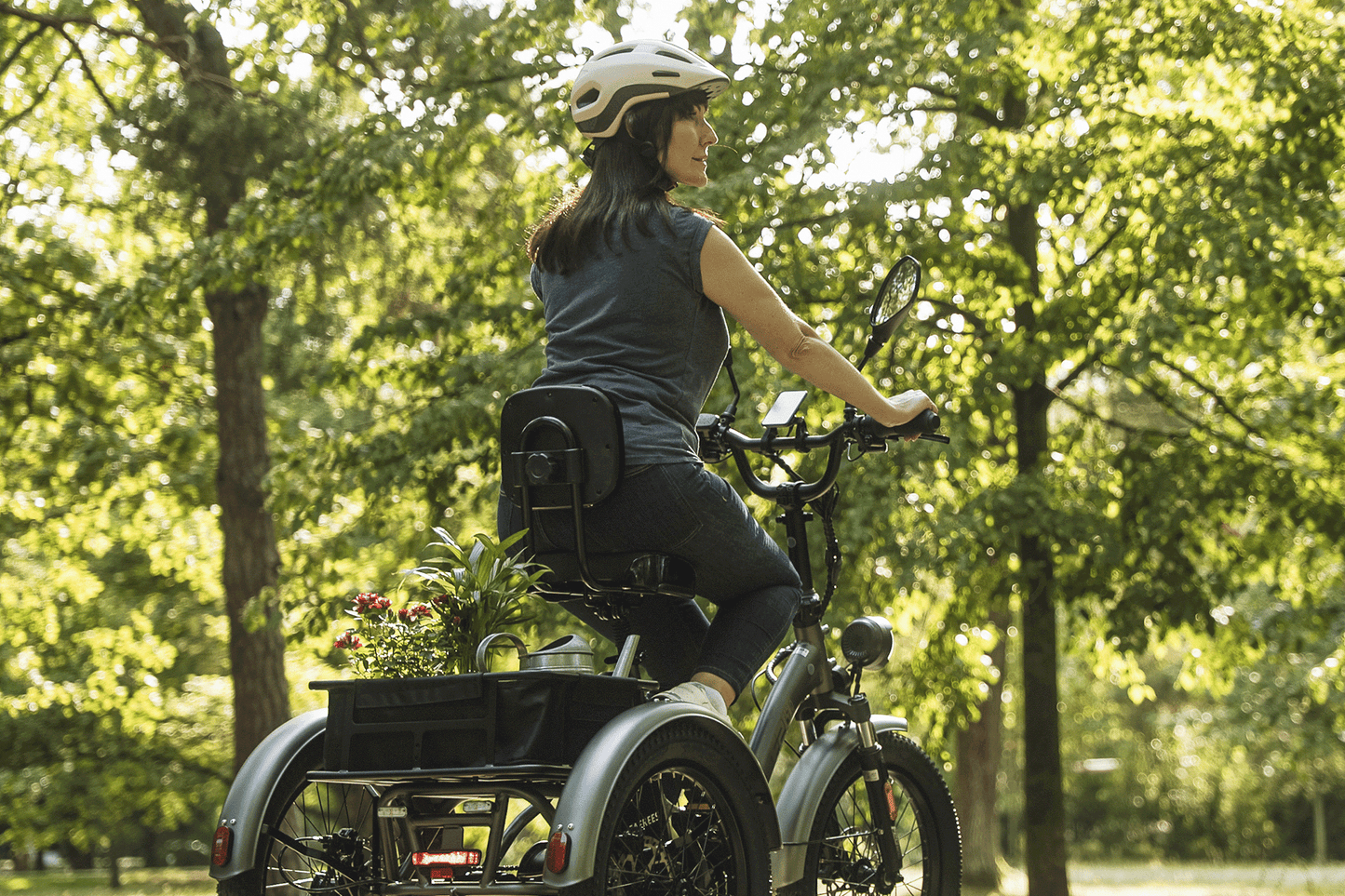 Komfort-Fahrradsitz mit Rückenlehne